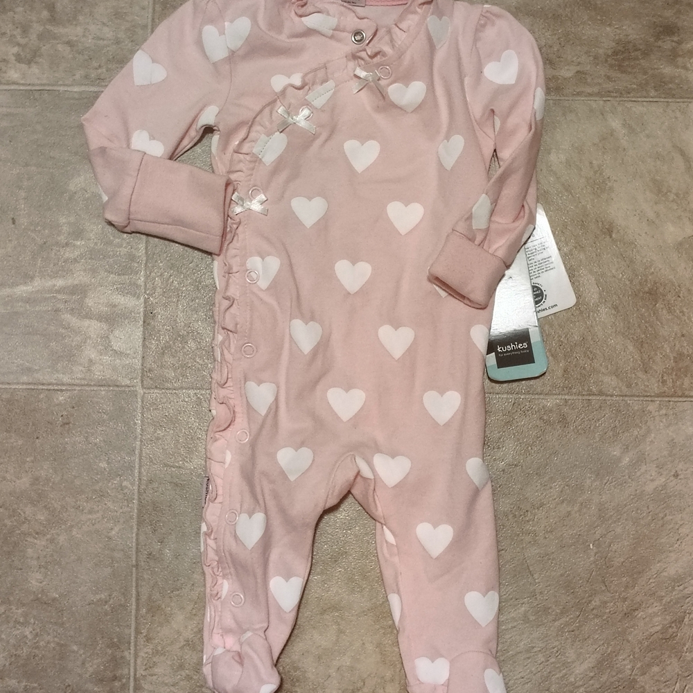 Pink Heart Kids One Piece
